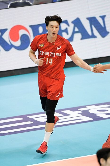 Spot South Korea Men's Volleyball League Korean Kepco Club Uniforms Double Color