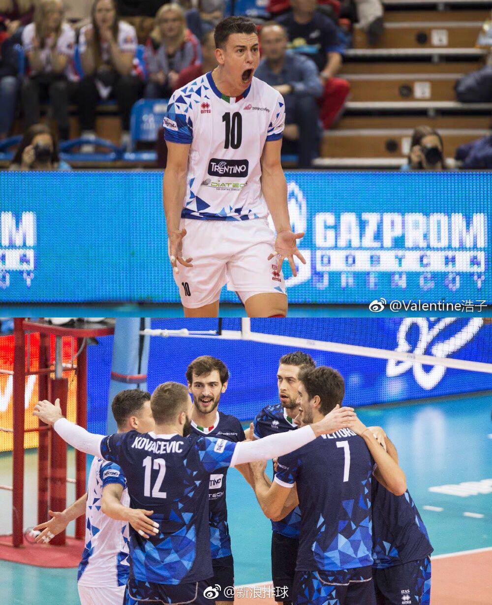 Spot Simmering 2018 Men's Volleyball Club Terentino Club Uniforms serving bicolor custom volume offers
