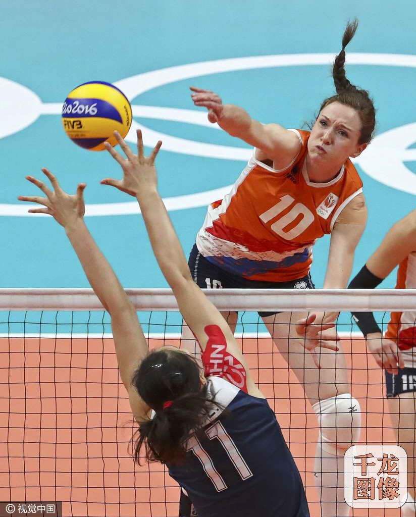 Spot a set of available Dutch women's volleyball 2016 Rio classic volleyball uniforms large discounts