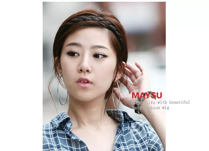Hàn quốc đồ trang sức nhỏ Hàn Quốc phiên bản của twist headband hoop Nhật Bản và Hàn Quốc tóc giả braid phụ kiện tóc kẹp tóc tóc trượt với răng kẹp tóc em bé