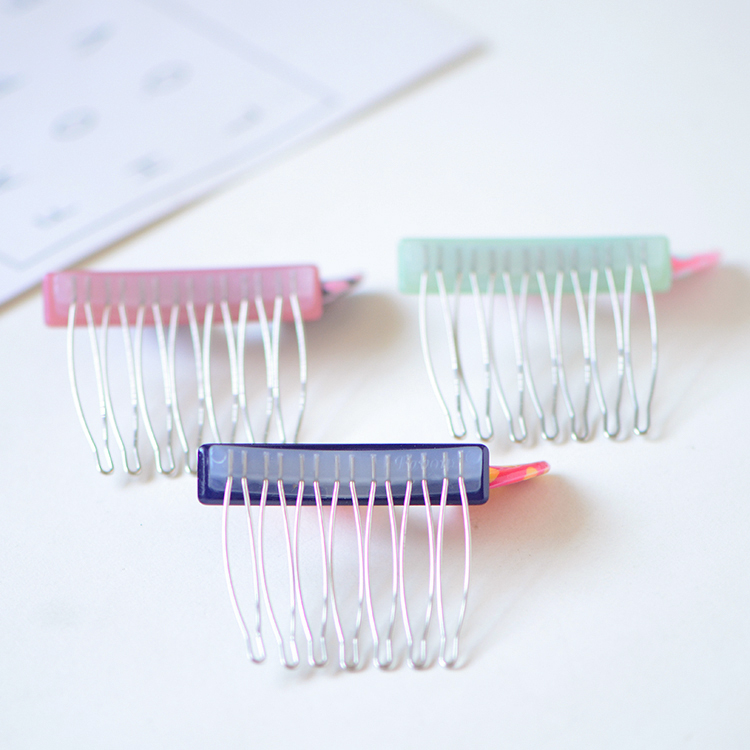 Tai thỏ Phiên bản tiếng Hàn của phụ kiện tóc tiara clip bên kẹp tóc kẹp tóc chải lược chải tóc acrylic đầu chèn biển chải tóc - Phụ kiện tóc cây trâm cài tóc
