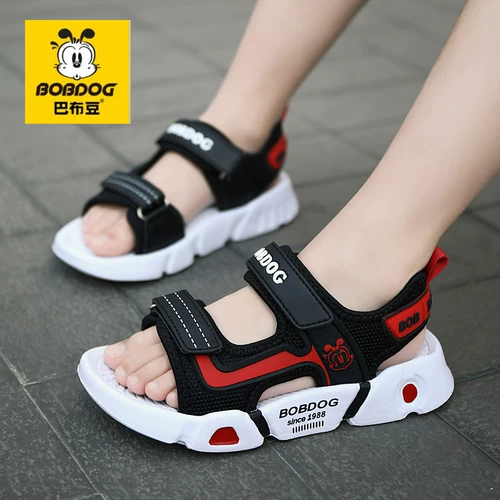 Летние нескользящие сандалии для мальчиков, пляжная обувь, мягкая подошва, подходит для подростков
