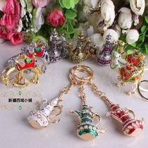 Xinjiang Tourism Souvenir Alloy Inlaid Drilling High Gear Gift Independent Packaging Five Buy 8 Send A