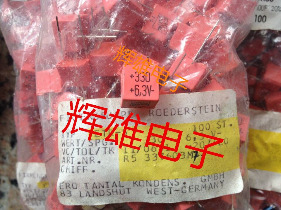 German original Ero Tantal bile capacitor 330UF 6 3V
