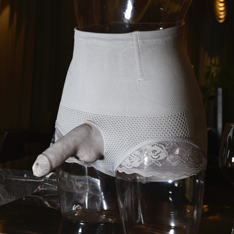 Sexy Skintight Men with jj sets of underpants Sacks Bag Pseudo-Pussy Supplies Cos Tight Women's Clothing Big Guy Changing Dress Triangle Pants