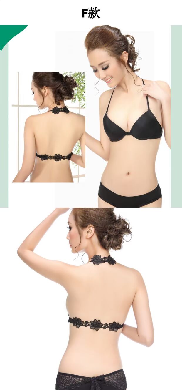 Áo lót bé gái gợi cảm tập hợp ngực nhỏ phần dày Lu Mei lại treo cổ đồ lót mặc áo ngực mẹ giả áo bra đẹp