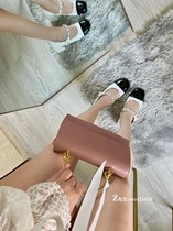 2021 spring and summer new small fragrant wind Mary Jane shoes French word buckle high heel square head retro thick heel single shoes women