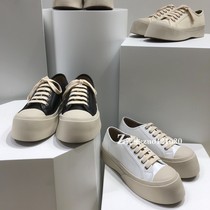 Zhao Rusi same ugly big head shoes female Mary Jane new Velcro muffin thick bottom canvas small white shoes women