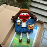 Готовый продукт: такая же большая сумка Ян Ми, сотканная вручную своими руками, подарок ручной работы для подруги, уродливой девушки, лучшей подруги