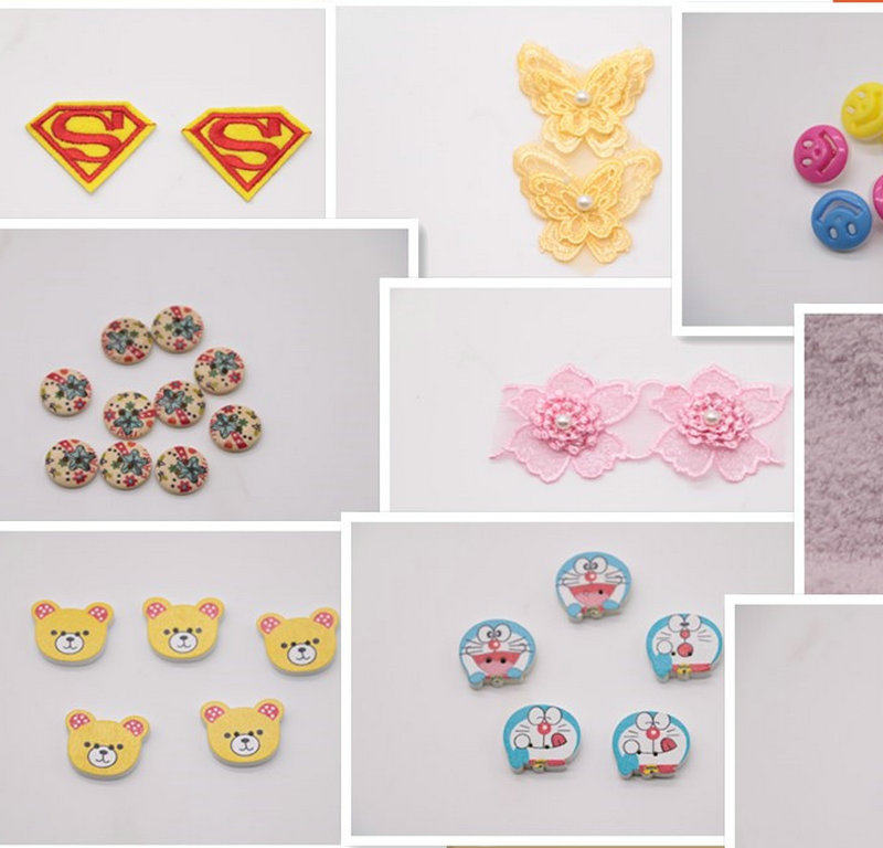 Wood chuck buttons Clothing accessories Clothing accessories Beads Doll accessories Clothes shoes Material treasure