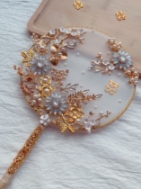 Shake-up Little Red Book of the same style Bride Happy Fan Chinese Wedding DIY Materials Ancient Wind Show and Classical Hands