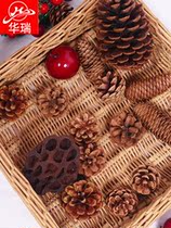 Christmas decoration gift dried flower pine cone pine cone ornament scene arrangement diy material creative pine cone wreath making