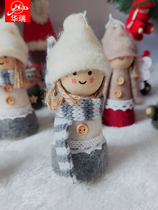 Christmas decorative wool crocheted doll cute doll hanging ornaments finished creative romantic gift for girlfriend