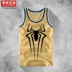 Kimura Sanshe phi thường Spider-Man quần áo mùa hè dạ quang cotton quần áo vest không tay áo thun nam - Áo vest cotton