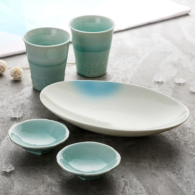 European tableware dish bowl suit Japanese imports household ceramic bowl dish plate of northern dishes suit gift box