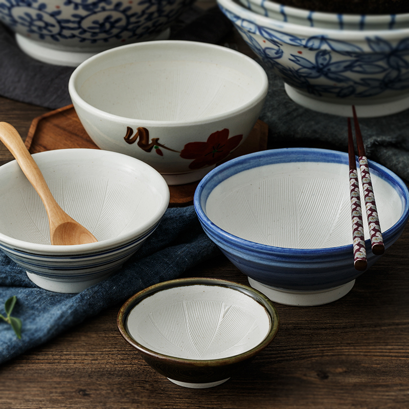 Japan hand - made ceramic household consisting tool grinding bowl bowl ltd. basin of Japanese cuisine food mill
