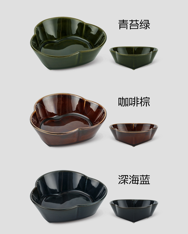 Imported from Japan side dish of ceramic deep dish individuality creative Japanese dip dishes flavor dab of household put a side dish