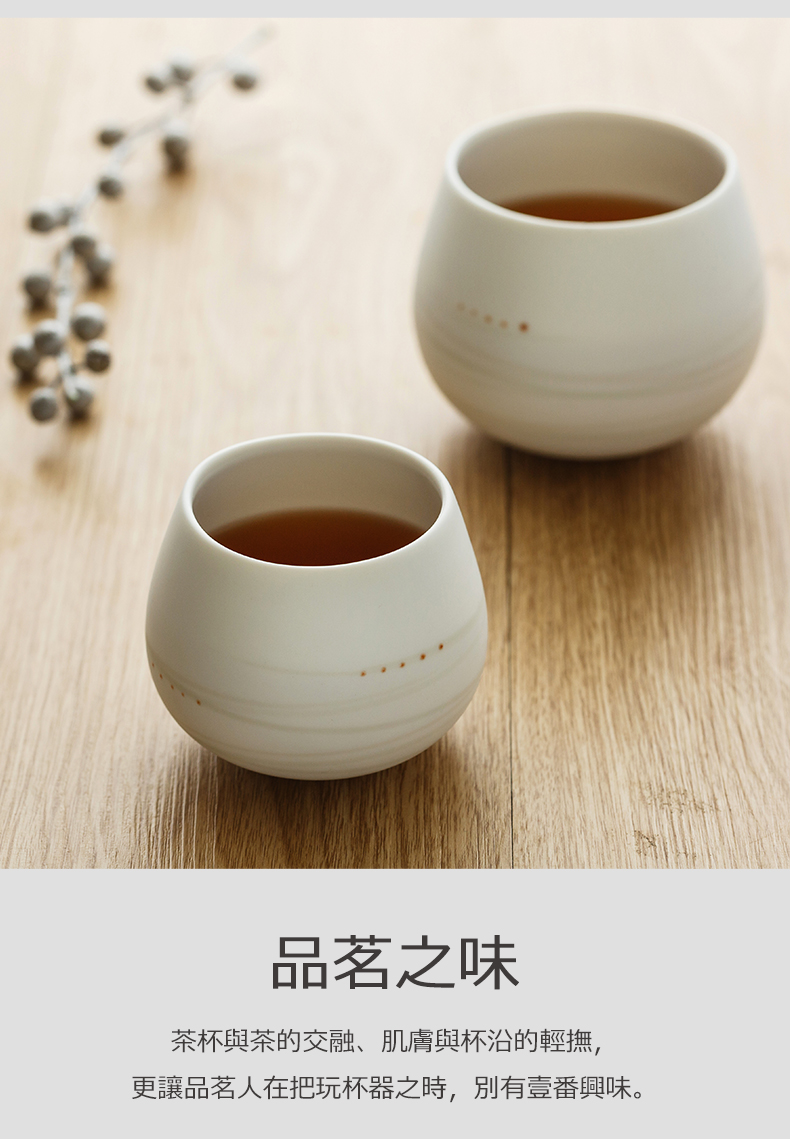 Japanese tea masters cup single cups of black glass imported creative household ceramics glass sample tea cup "daruma" cup