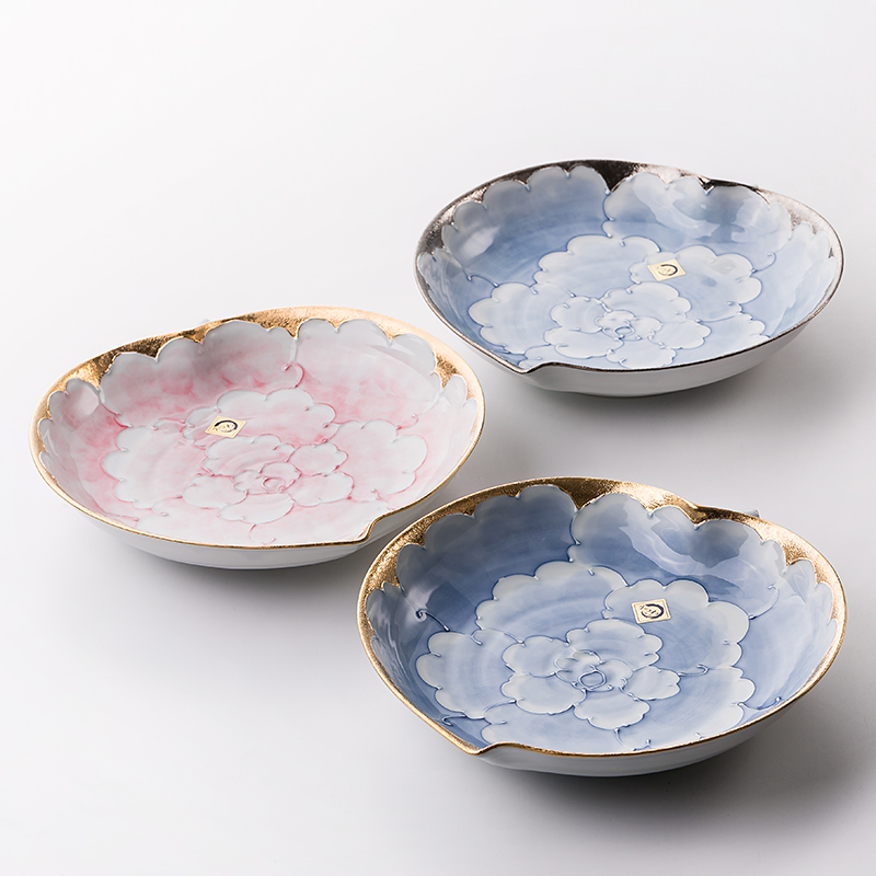 Japan has a field of wenshan'm up peony hand - made ceramic bowl of salad bowl home mark cup coffee cup dish box