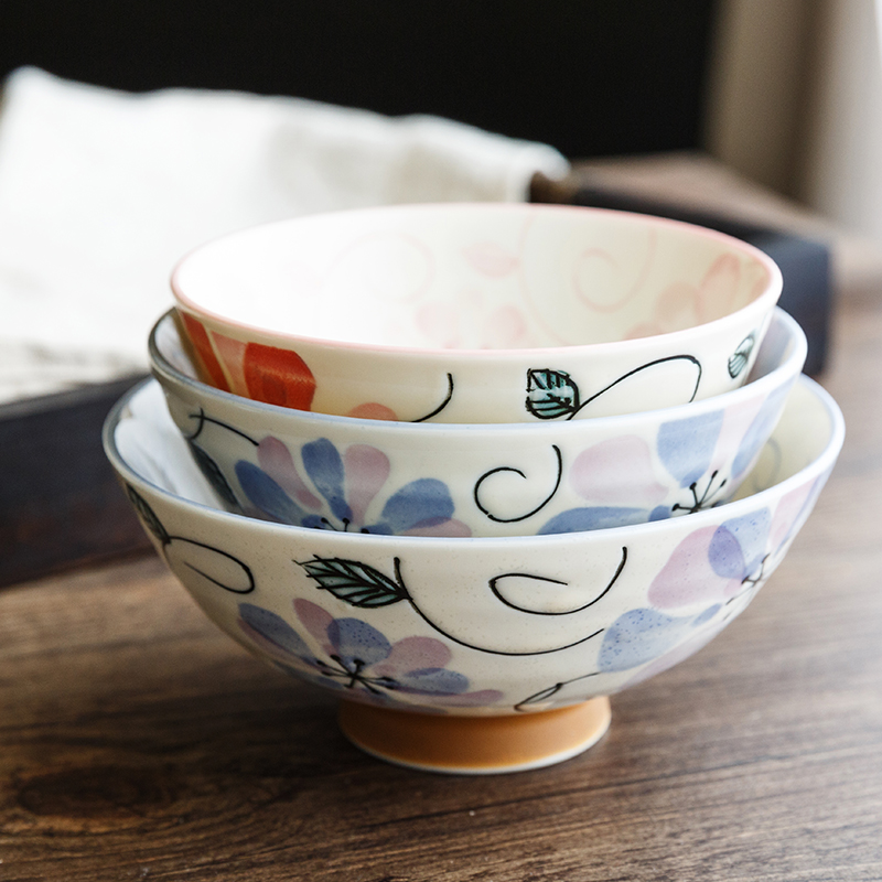 Japanese cartoon bowl to creative ceramic bowl of rice bowls of household children eat bowl bowl Japanese - style tableware small bowl