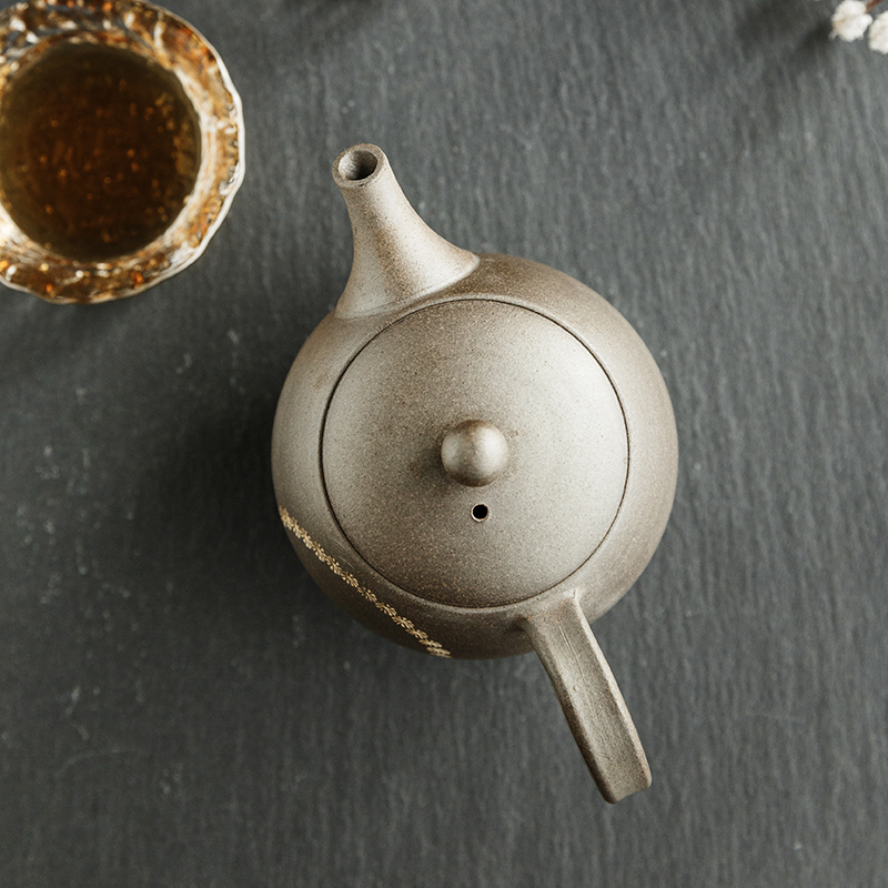 Tao interest in Japanese motorcycle it small teapot, slippery burn imported from Japan checking ceramic POTS kung fu tea pot