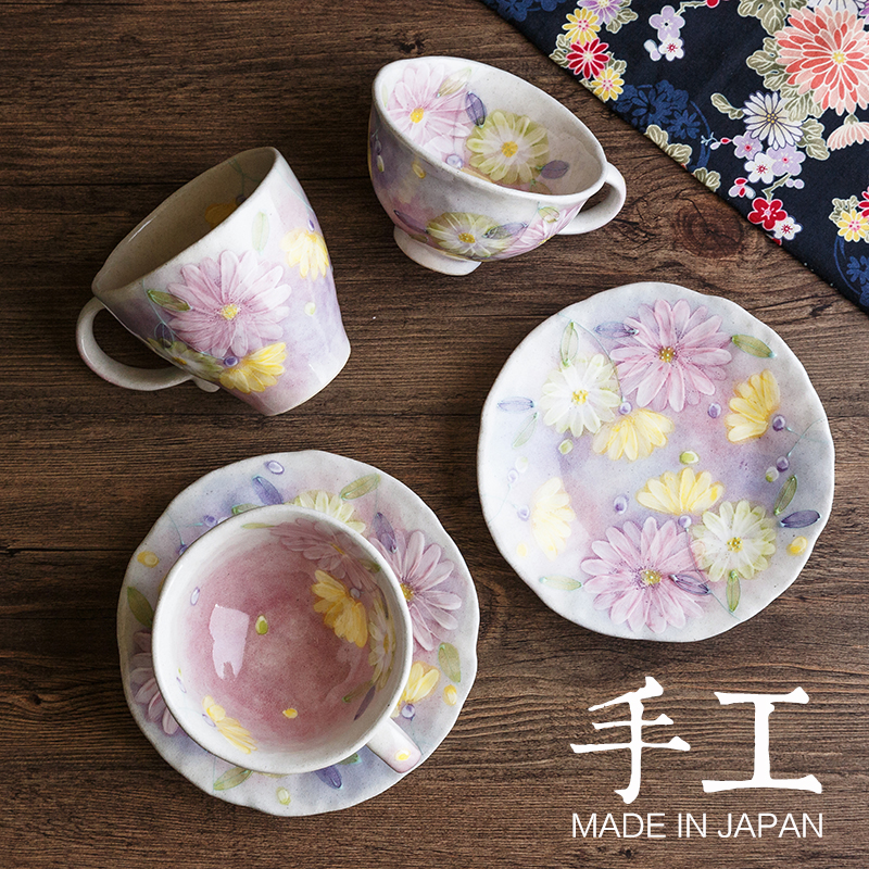 Tao boring seto burn flowers in hand cups of coffee cup sets imported from Japan, Europe type English afternoon tea cup dish