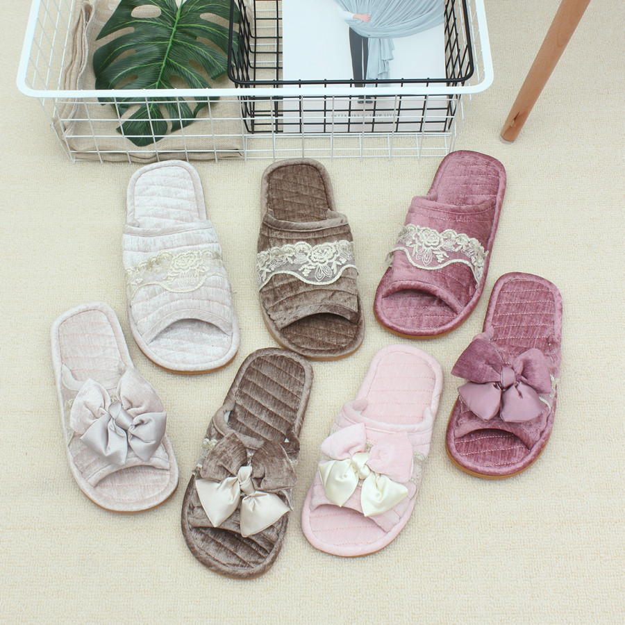 Clear cabin special price ~ cloth art lovers in-home slippers men and women cloth art floor non-slip slippers muted bull fascia