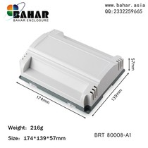 Relay box flame retardant raw material PLC industrial control box guide rail control module contactor housing BRT80008-A1