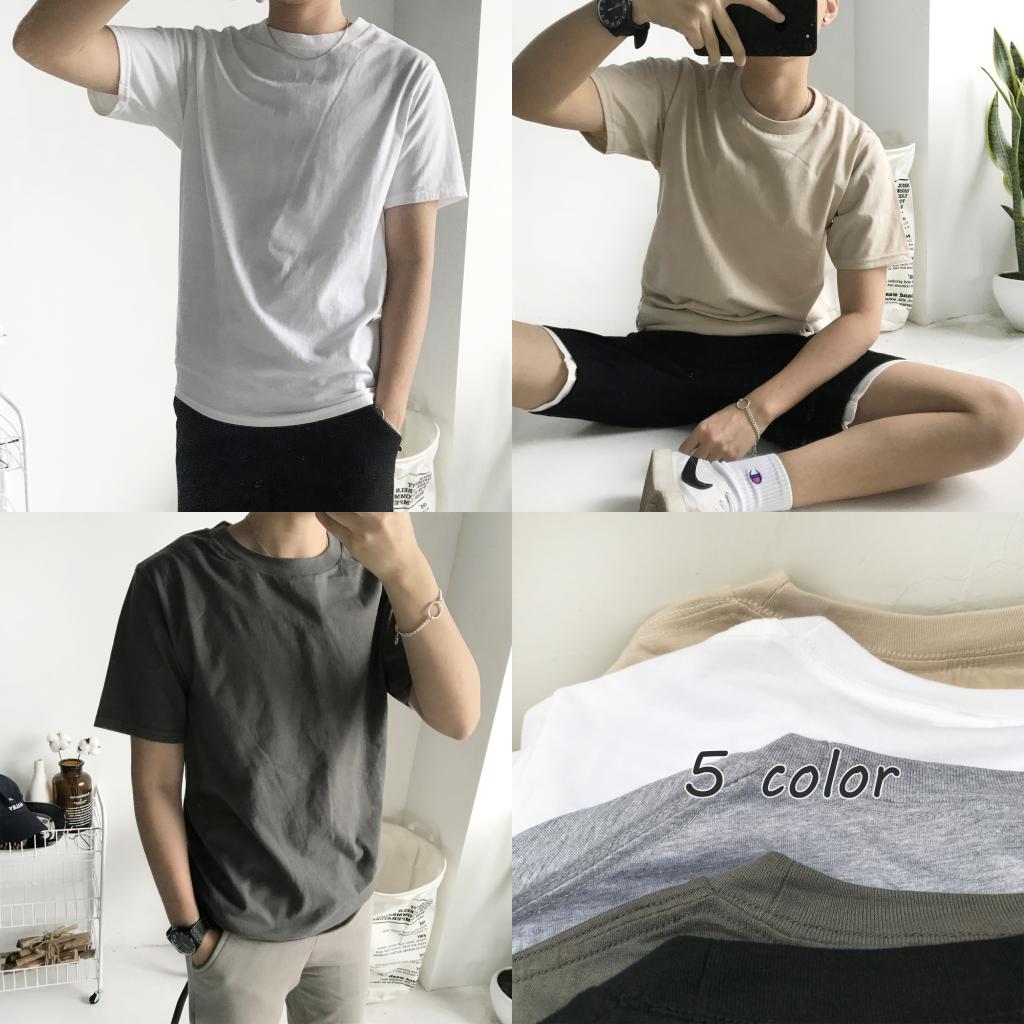 12CM SHOP  走量5色︱冷淡色系好看的tee  纯棉打底圆领T恤男女