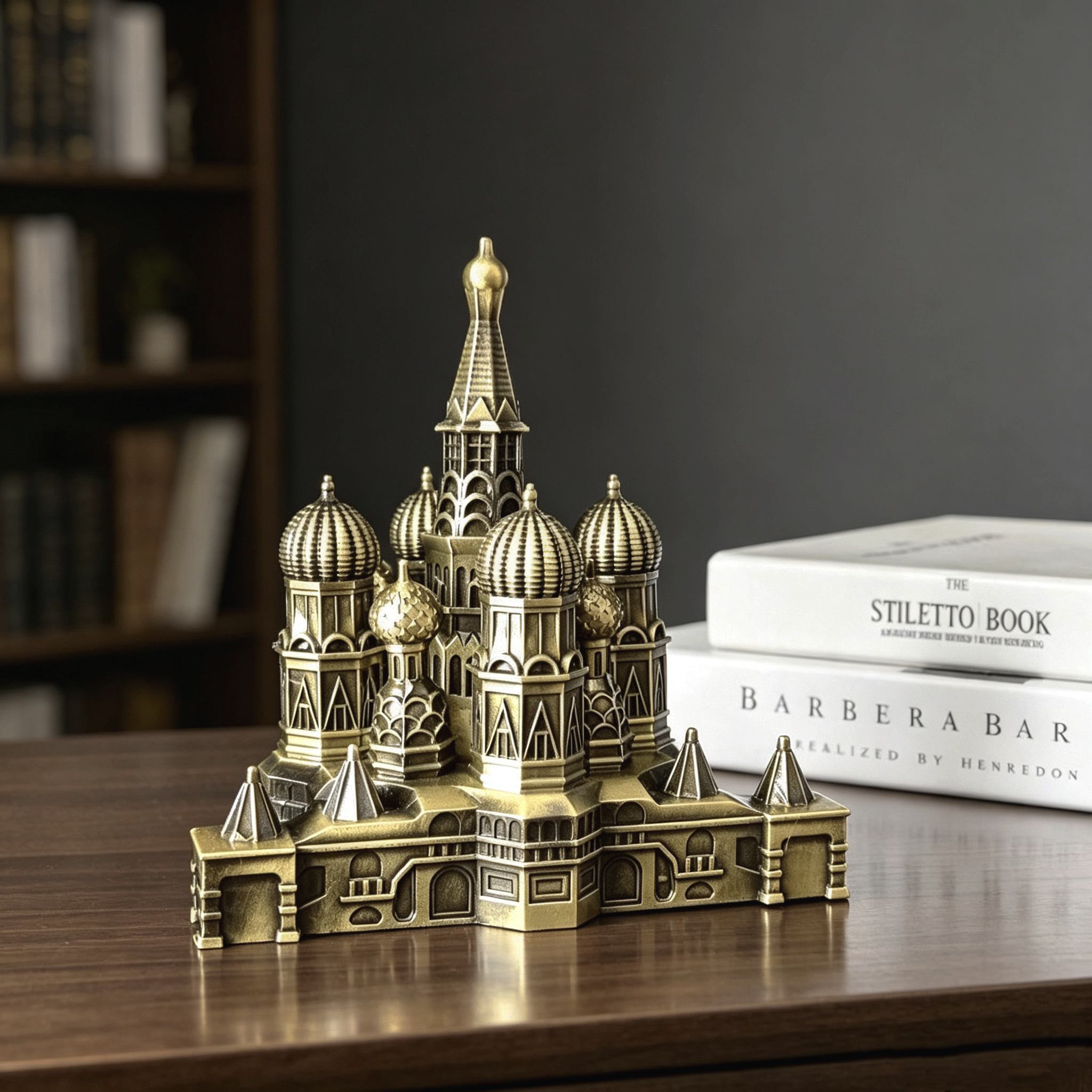 Creative zinc alloy Moscow Kremlin model landmark ornament tourist souvenir