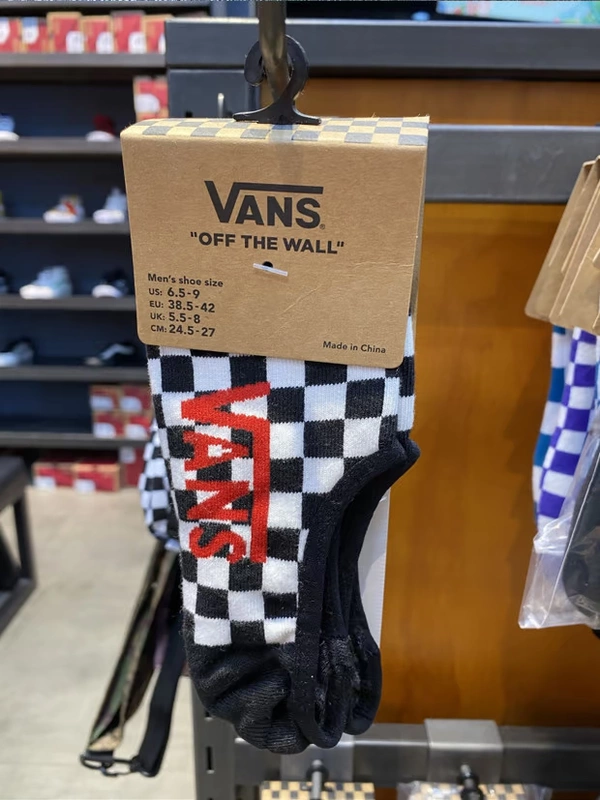 Vans kẻ caro thể thao giải trí vớ nam vớ nam vớ nữ VN0001O2705 - Vớ thể thao