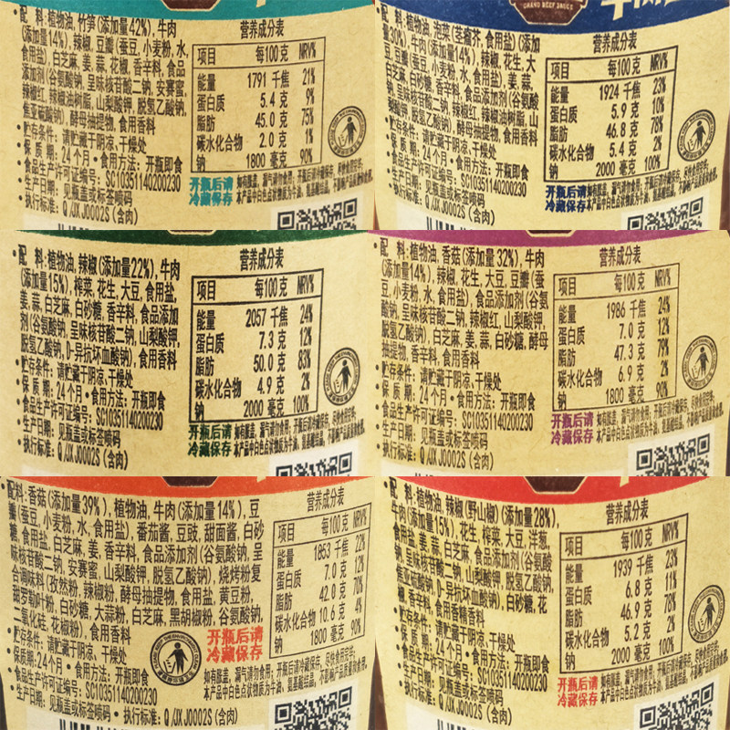 Jixiangju Beef Bafang Beef With Soy Sauce 200g 6 Bottled Mushrooms Green Peppers Wild Sanjiao