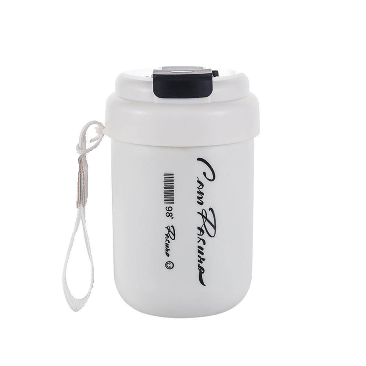 Coffee Portable Cup 304 Stainless Steel with Lid, Double-Drink, Leak-Proof, Outdoor, Unisex, High-Value Straw Cup