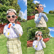 Childrens ice sleeve sunscreen cute baby Summer Girl Boy sleeve cute ultra-thin ice silk arm thin sleeve