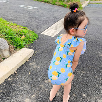 Childrens swimsuit lace hot spring pool girl baby girl baby swimsuit female infant cute swimsuit Korean version