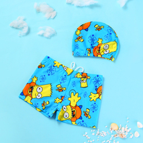 New childrens swimming trunks swimming caps boys hot spring swimsuit boxing swimming trunks cartoon Baby Baby Baby