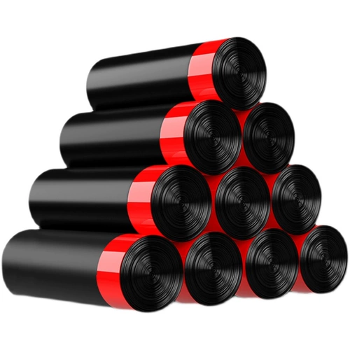 Мусорный мешок для домашнего использования, портативное пластиковое большое одноразовое мусорное ведро, на шнурках, подходит для подростков, увеличенная толщина