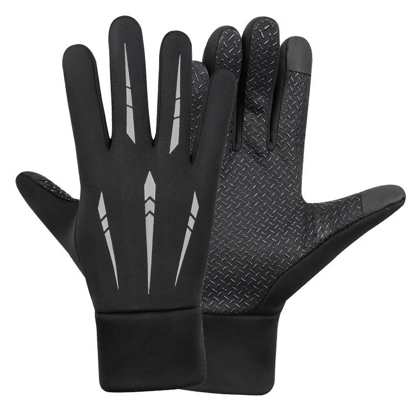 Windproof, Waterproof, Fleece-Lined, Warm Motorcycle Winter Cold-Proof Riding Gear, Full-Finger Men's Touchscreen Gloves, Non-Slip