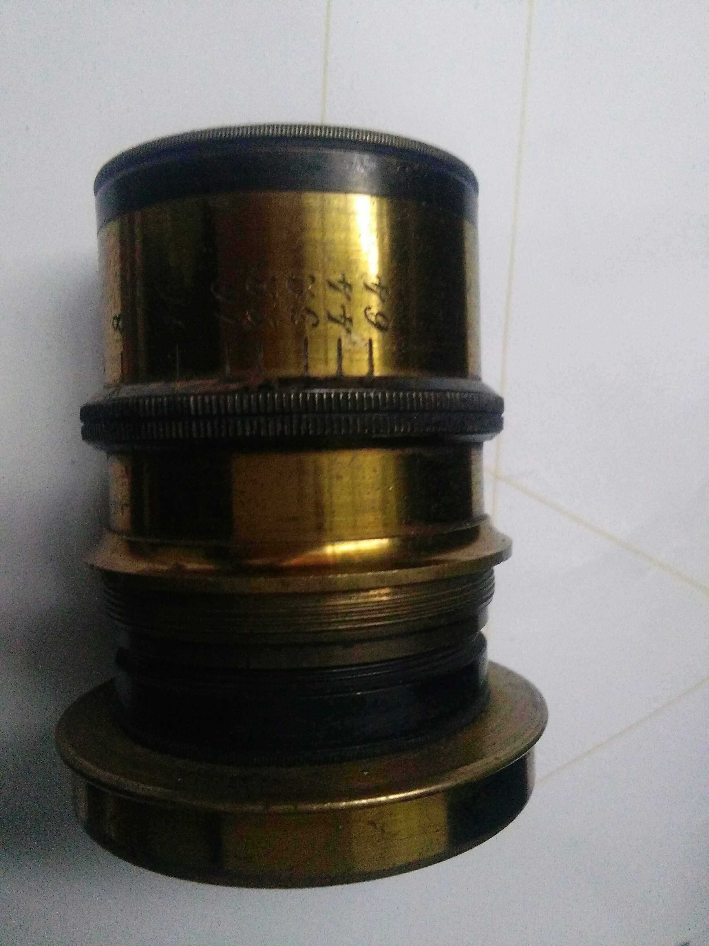 French Late 19th Century Pure Copper Handmade Lens Camera Optics