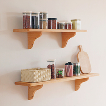 Word board shelf solid wood wall partition bookshelf wall storage board restaurant wall laminate red oak shelf