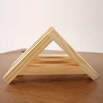 Solid wood triangular bracket thickened load-bearing wall wall wall hanging wall shelf partition support frame laminate support frame