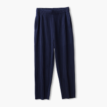 Good product series Spring elastic pleating mechanism elastic waist Haren pants nine-point tapered small pants women