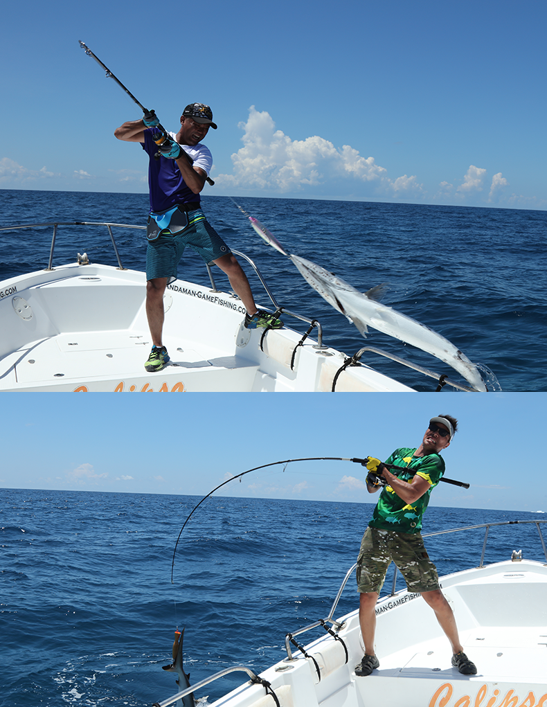 Море удочкой 神夺星座轻量波爬竿2.26-2.46米波扒竿远投路亚竿日本碳素深海竿 Treasure dragon