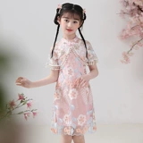 Летнее детское ханьфу, воротник, ципао, тонкая летняя одежда