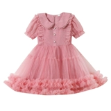 Летнее платье, юбка, летняя одежда для девочек, детский летний наряд маленькой принцессы