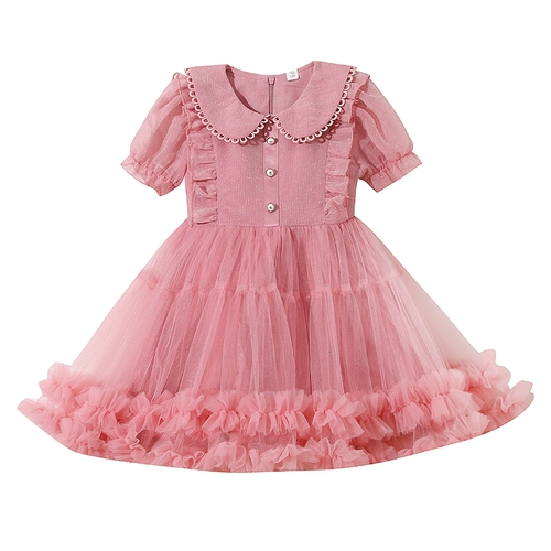 Летнее платье, юбка, летняя одежда для девочек, детский летний наряд маленькой принцессы