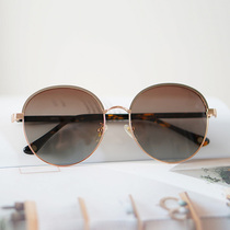 Sunglasses Sunglasses Retro Metal Large Round Frame Womans Face Small Myopia Lens Polarized drive to shield light