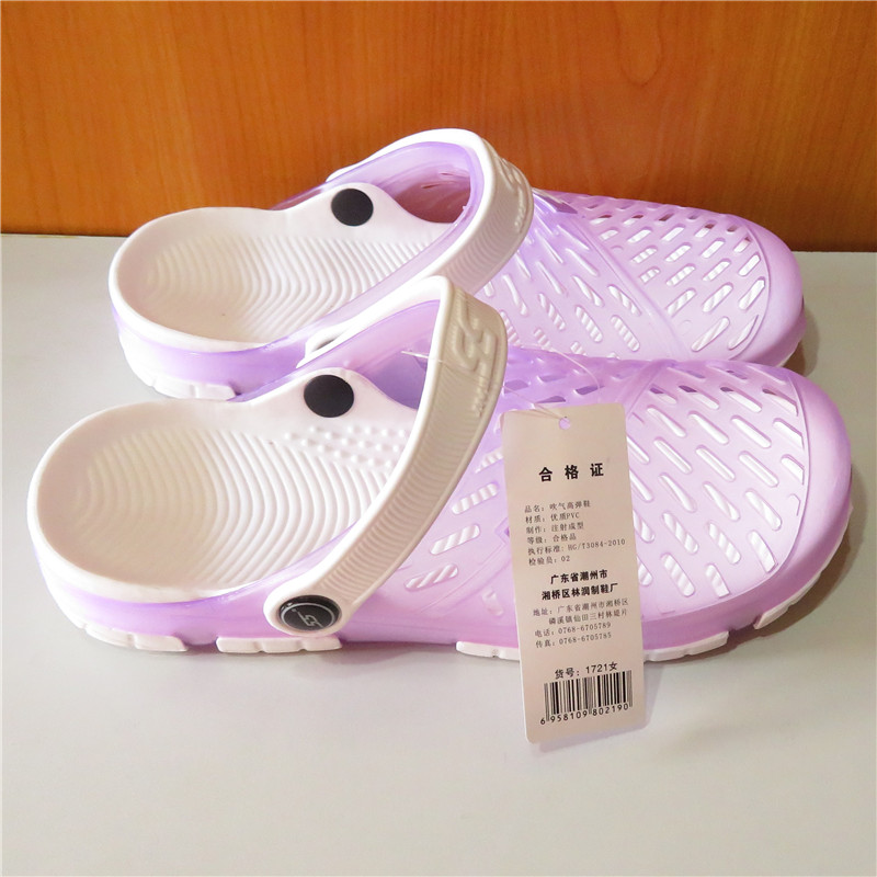Thời trang nam dép lỗ mùa hè Baotou thoáng khí chống trượt đôi nam nữ dép và dép đi dép đi biển giày sandal nam vento