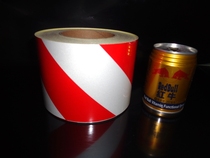 (Super bright) two-color reflective tape twill reflective warning belt Black yellow reflective sticker 10cm * 46 meters