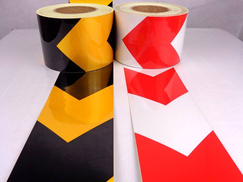 Black and yellow reflective arrows, red and white reflective tape, yellow and black guide arrows 10cm special promotion - Taobao